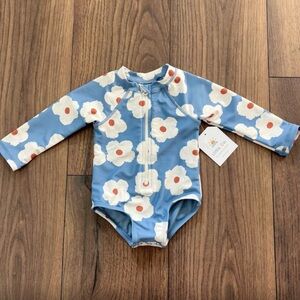 Little Co. Baby Zip Rashguard Swimsuit, 3-6mo